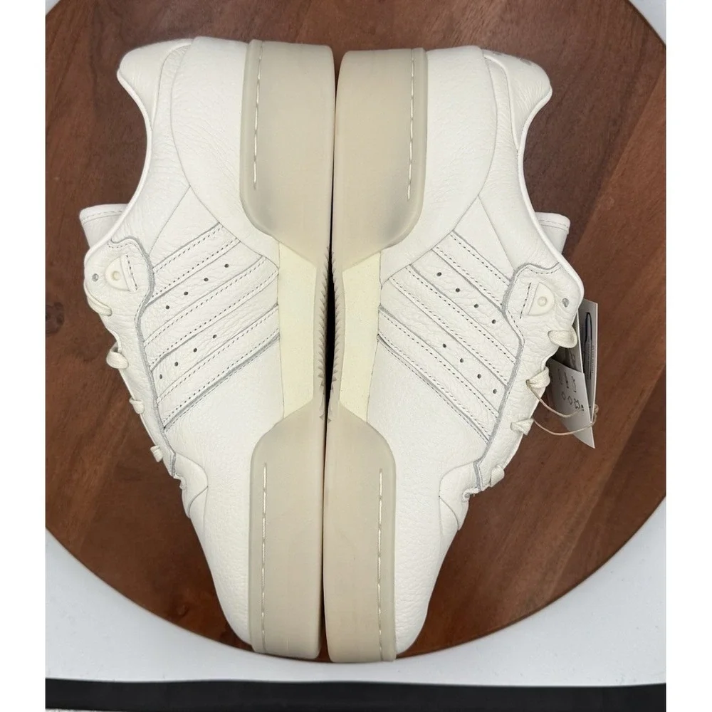 Adidas Rivalry‎ Leather Lux Low Sneakers Cream White/Alumina Men's 11.5/W12.5